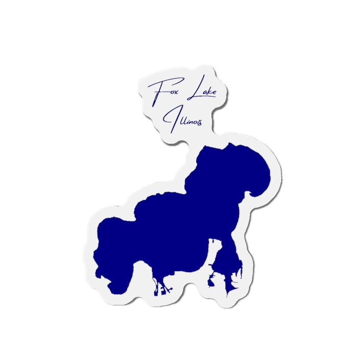 Illinois  Fox  Lake  Die  Cut  Magnet  front  position  view  from  front  4  x  4.webp