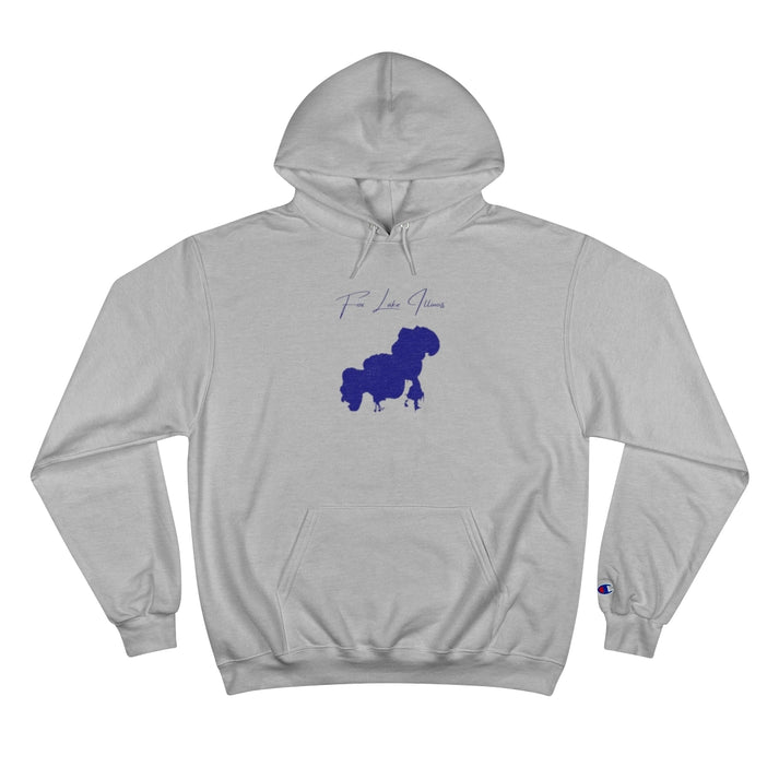 Illinois  Fox  Lake  Hoodie  front  position  view  from  front  light  steel.webp