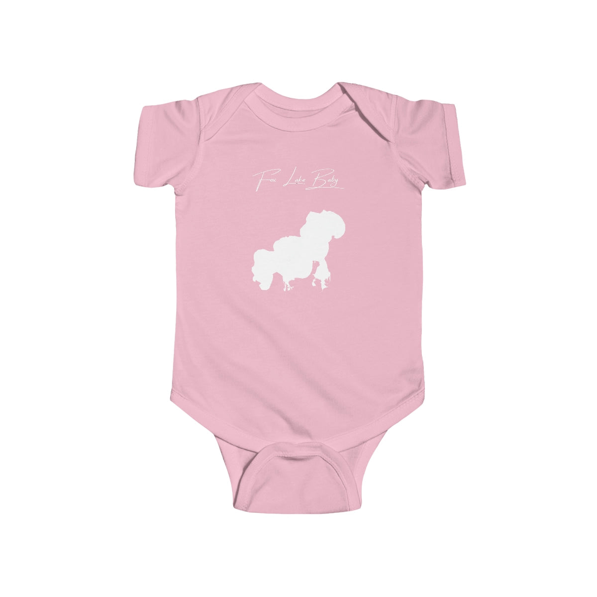 Illinois  Fox  Lake  Onesie  front  position  view  from  front  pink.webp