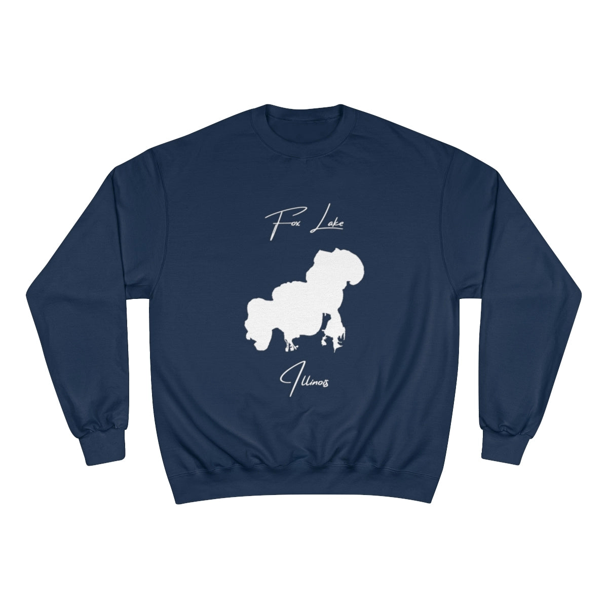 Illinois  Fox  Lake  Sweatshirt  front  position  view  from  front  navy.webp
