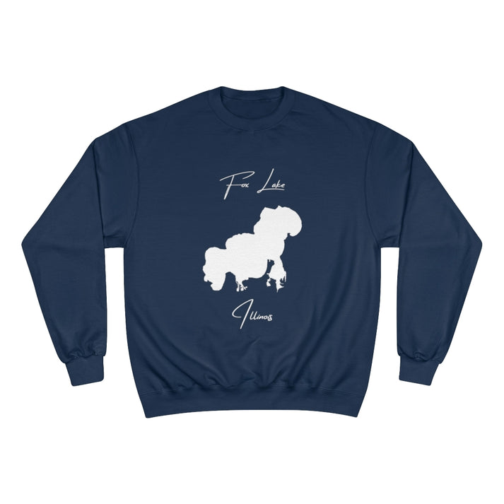Illinois  Fox  Lake  Sweatshirt  front  position  view  from  front  navy.webp
