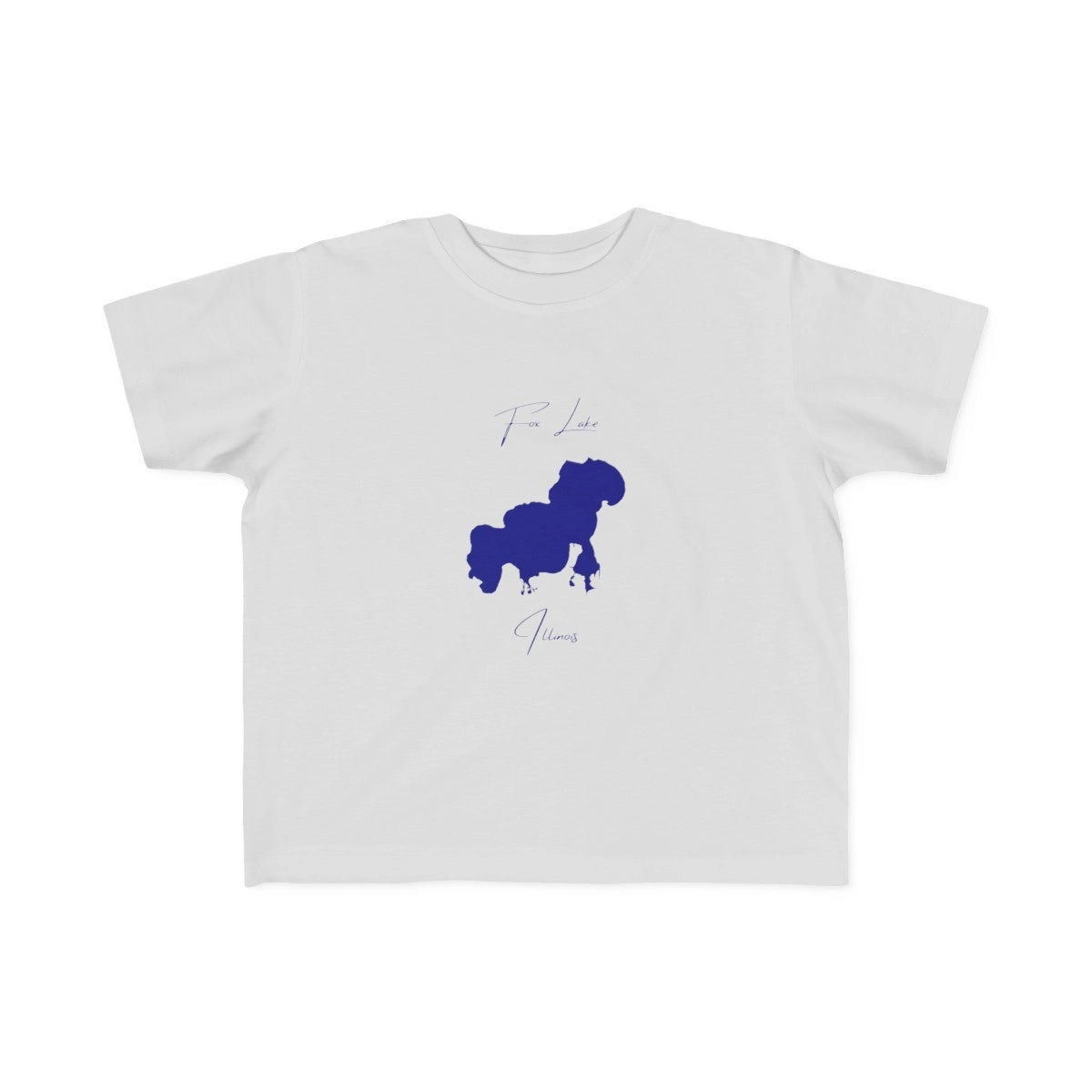 Illinois  Fox  Lake  Toddler  T-shirt  front  position  view  from  front  silver.webp
