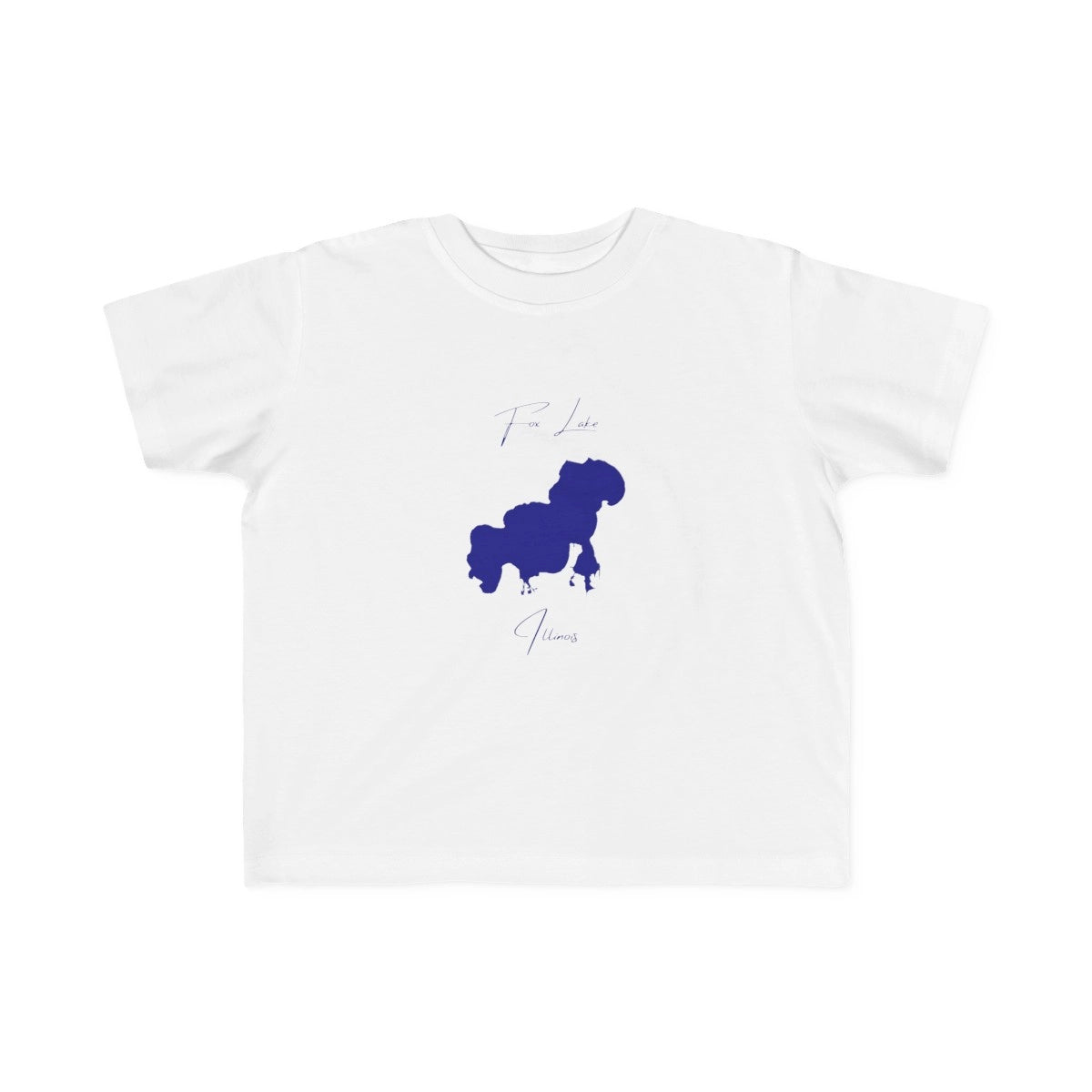 Illinois  Fox  Lake  Toddler  T-shirt  front  position  view  from  front  white.webp