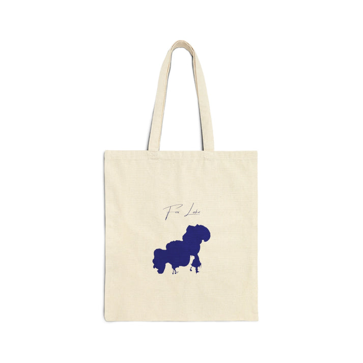 Illinois  Fox  Lake  Tote  Bag  back  position  view  from  back  15  x  16.webp