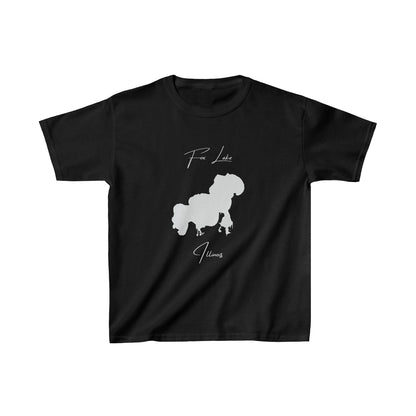 Illinois  Fox  Lake  Youth  T-shirt  front  position  view  from  front  black.webp