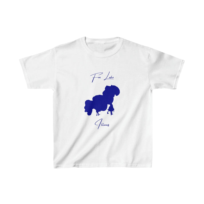 Illinois  Fox  Lake  Youth  T-shirt  front  position  view  from  front  white.webp