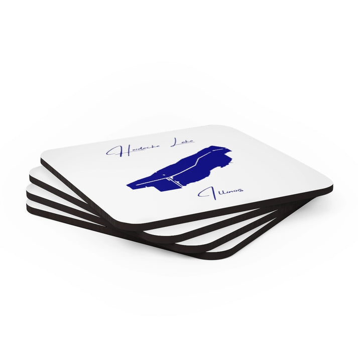 Illinois  Heidecke  Lake  Coaster  Set  front  position  view  from  stacked  3.75  x  3.75.webp