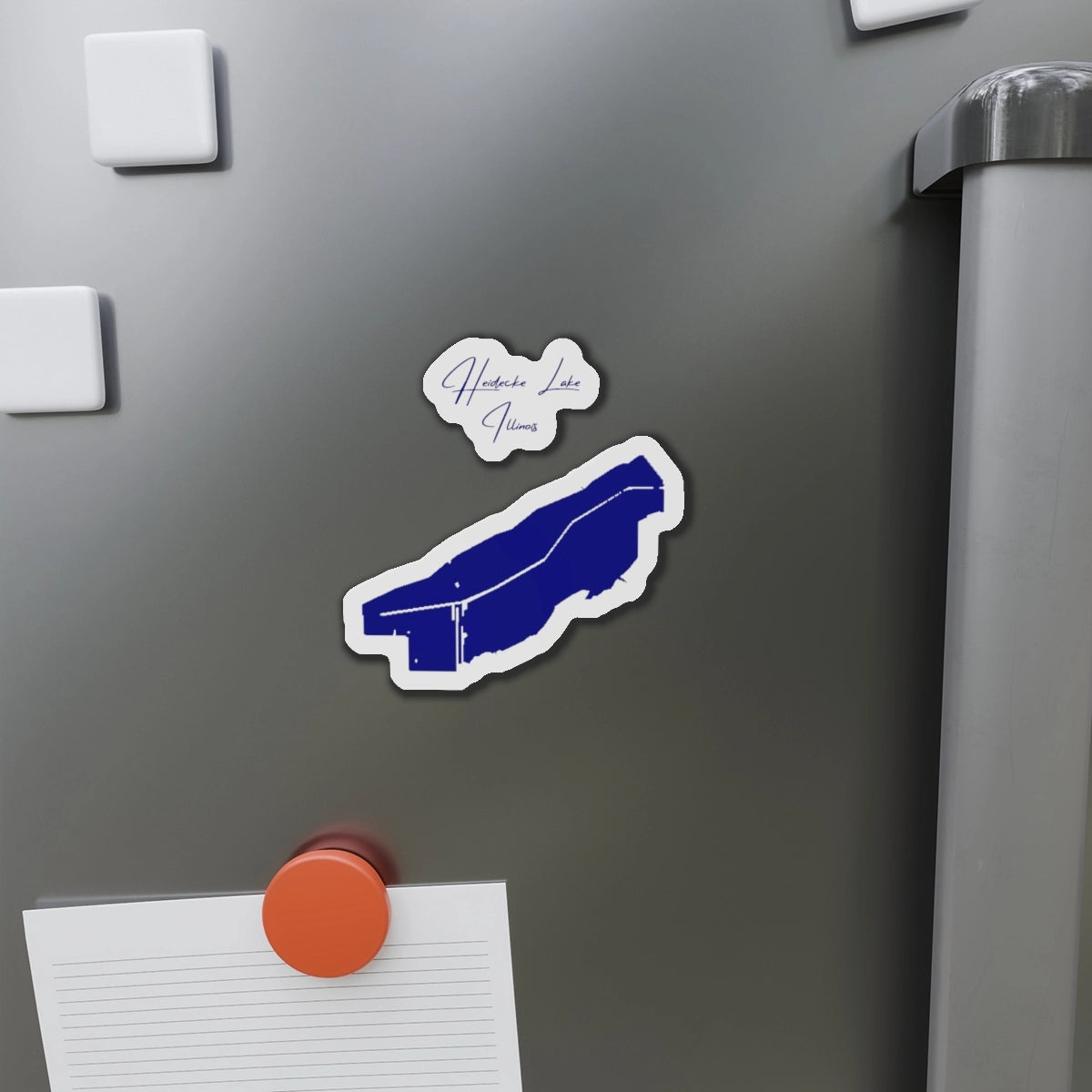 Illinois  Heidecke  Lake  Die  Cut  Magnet  front  position  view  from  context-1  4  x  4.webp