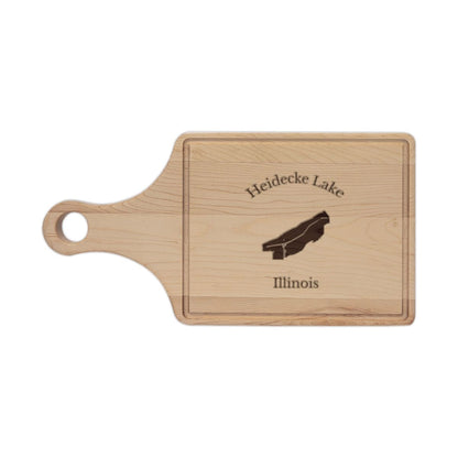 Illinois  Heidecke  Lake  Engraved  Cutting  Board  front  position  view  from  front  maple.webp