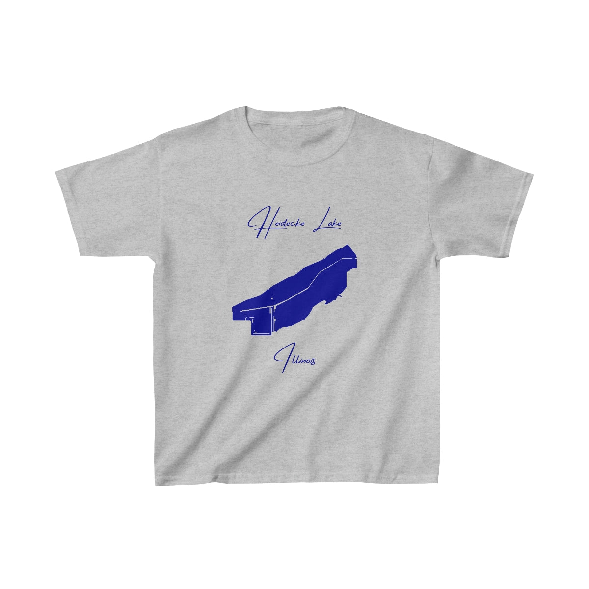 Illinois  Heidecke  Lake  Youth  T-shirt  front  position  view  from  front  sport  grey.webp