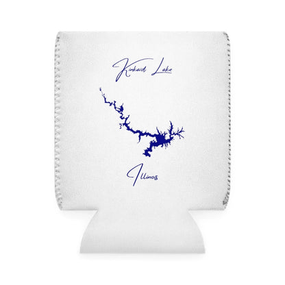 Illinois  Kinkaid  Lake  Can  Koozie  front  position  view  from  front-1  white.webp