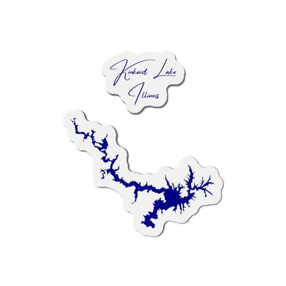Illinois  Kinkaid  Lake  Die  Cut  Magnet  front  position  view  from  front  4  x  4.webp