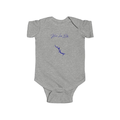 Illinois  Kinkaid  Lake  Onesie  front  position  view  from  front  heather.webp