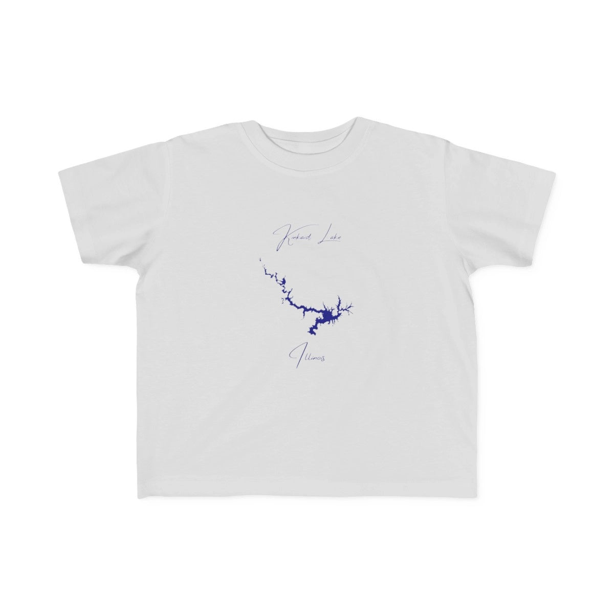 Illinois  Kinkaid  Lake  Toddler  T-shirt  front  position  view  from  front  silver.webp