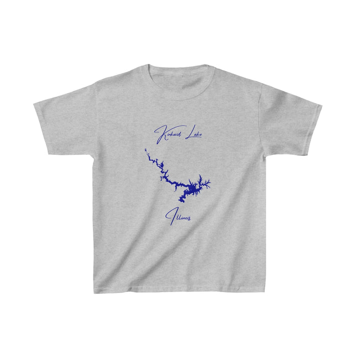 Illinois  Kinkaid  Lake  Youth  T-shirt  front  position  view  from  front  sport  grey.webp