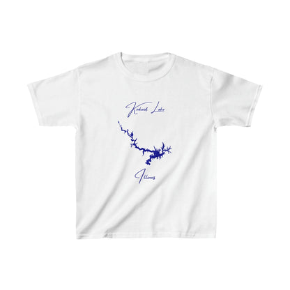 Illinois  Kinkaid  Lake  Youth  T-shirt  front  position  view  from  front  white.webp