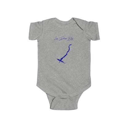 Illinois  Lake  Decatur  Onesie  front  position  view  from  front  heather.webp