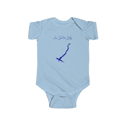 Illinois  Lake  Decatur  Onesie  front  position  view  from  front  light  blue.webp