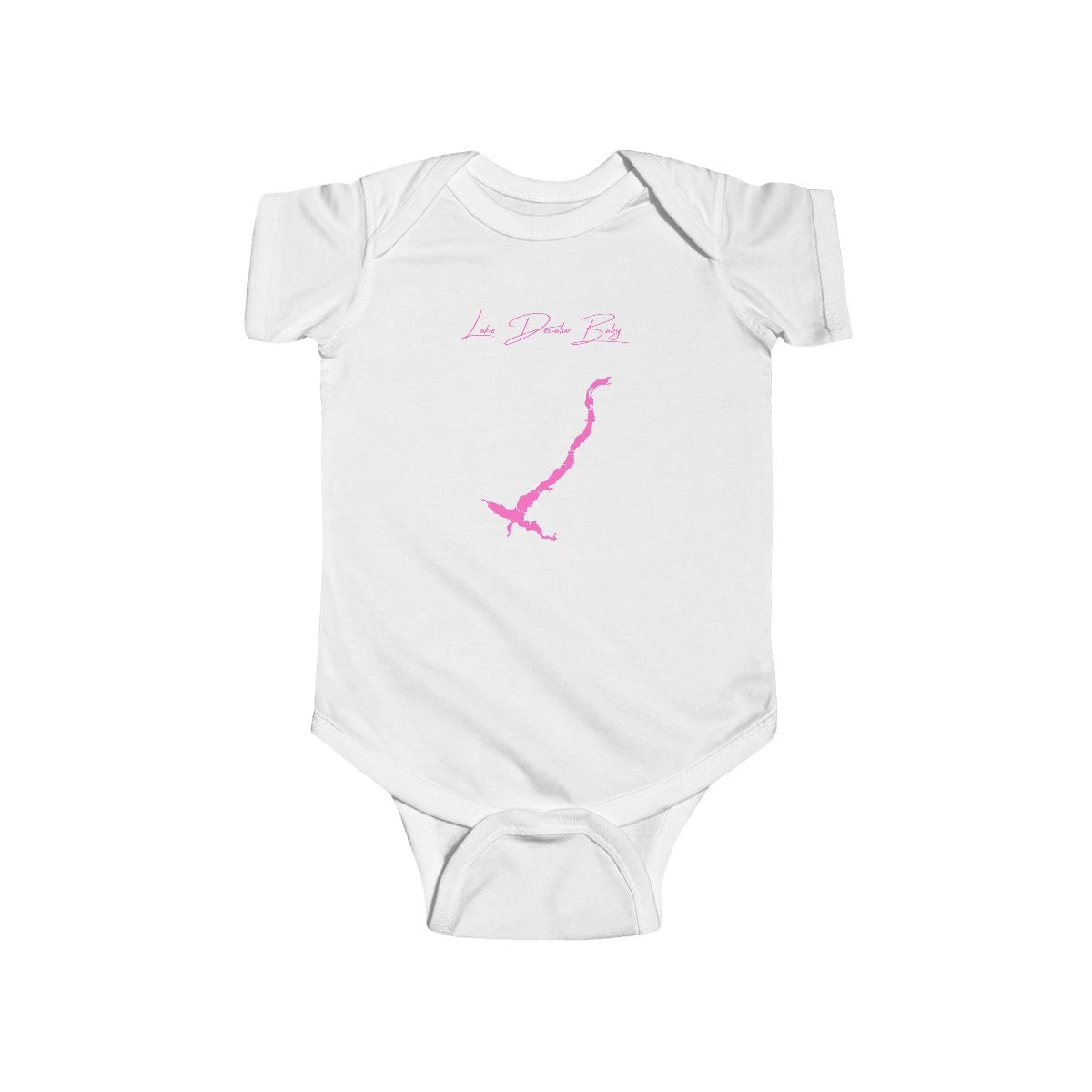 Illinois  Lake  Decatur  Onesie  front  position  view  from  front  white.webp