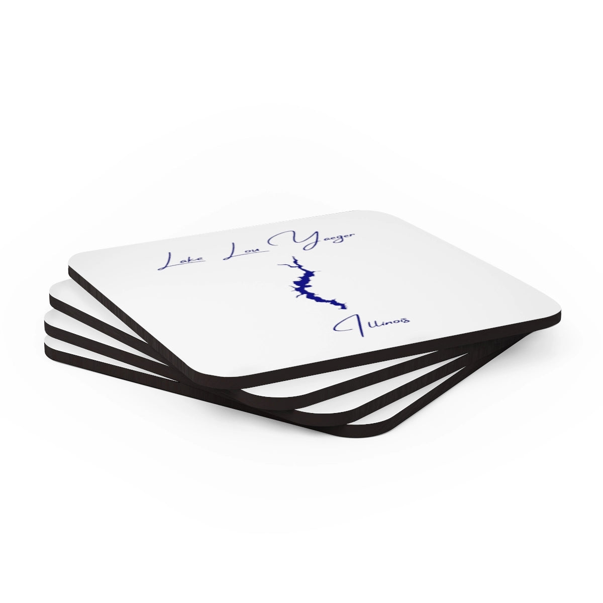 Illinois  Lake  Lou  Yaeger  Coaster  Set  front  position  view  from  stacked  3.75  x  3.75.webp