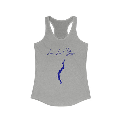 Illinois  Lake  Lou  Yaeger  Racerback-Tank  front  position  view  from  front  heather  grey.webp