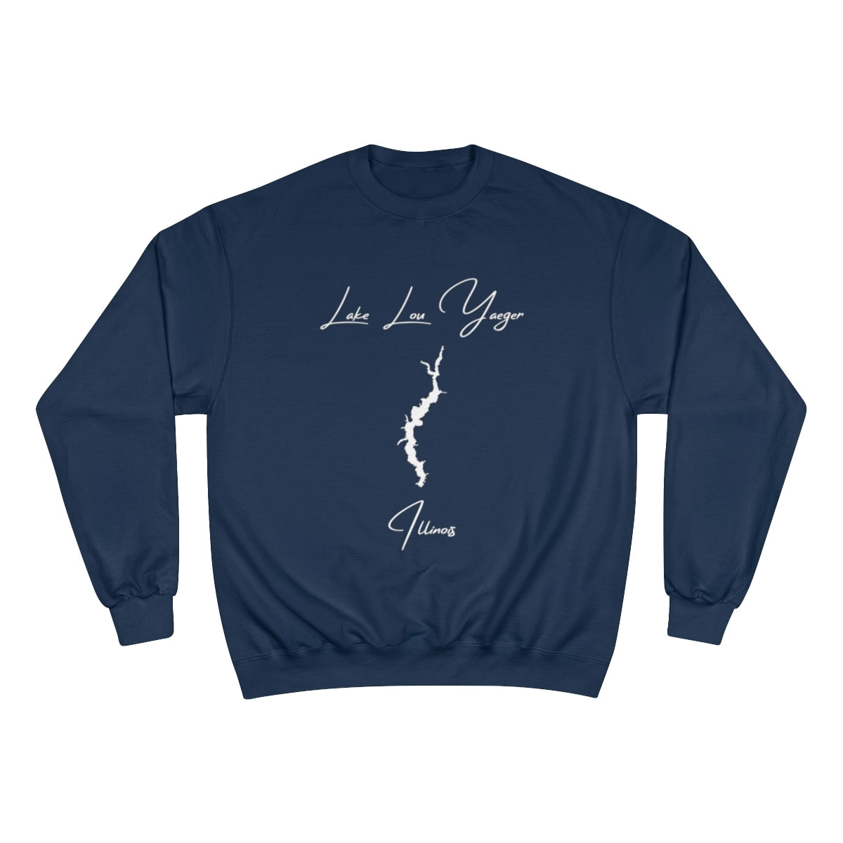 Illinois  Lake  Lou  Yaeger  Sweatshirt  front  position  view  from  front  navy.webp