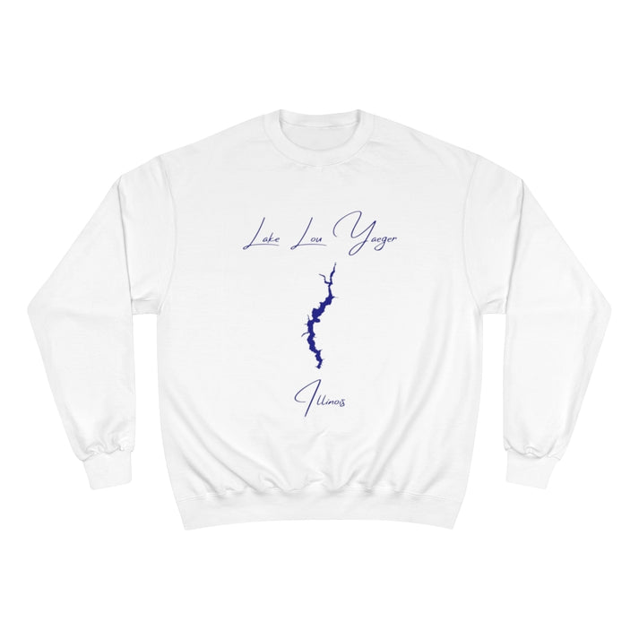 Illinois  Lake  Lou  Yaeger  Sweatshirt  front  position  view  from  front  white.webp