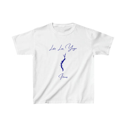 Illinois  Lake  Lou  Yaeger  Youth  T-shirt  front  position  view  from  front  white.webp