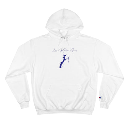 Illinois  Lake  Mattoon  Hoodie  front  position  view  from  front  white.webp