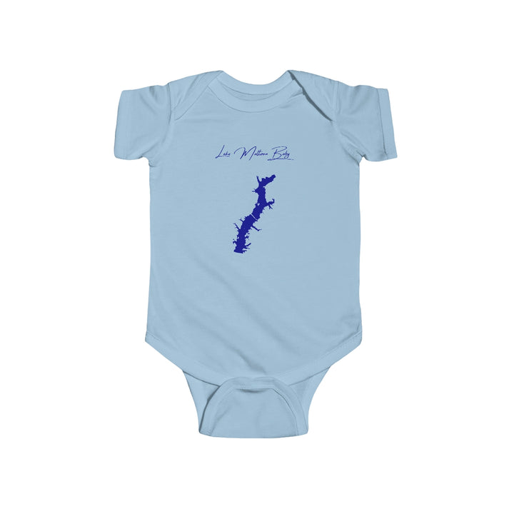 Illinois  Lake  Mattoon  Onesie  front  position  view  from  front  light  blue.webp
