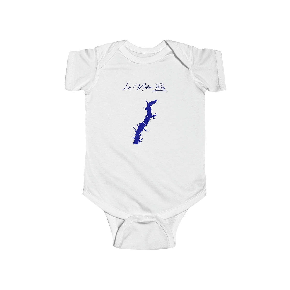 Illinois  Lake  Mattoon  Onesie  front  position  view  from  front  white.webp