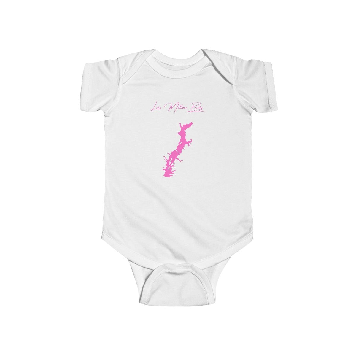 Illinois  Lake  Mattoon  Onesie  front  position  view  from  front  white.webp