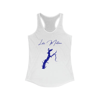 Illinois  Lake  Mattoon  Racerback-Tank  front  position  view  from  front  solid  white.webp