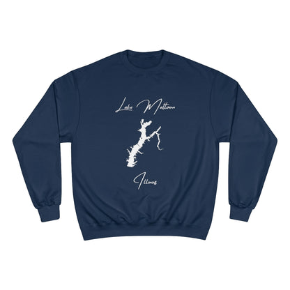 Illinois  Lake  Mattoon  Sweatshirt  front  position  view  from  front  navy.webp