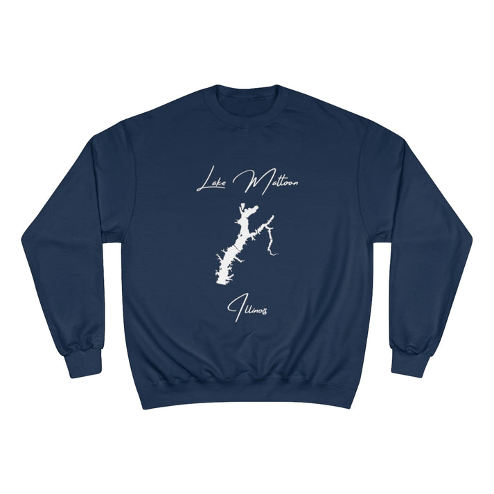Illinois  Lake  Mattoon  Sweatshirt  front  position  view  from  front  navy.webp