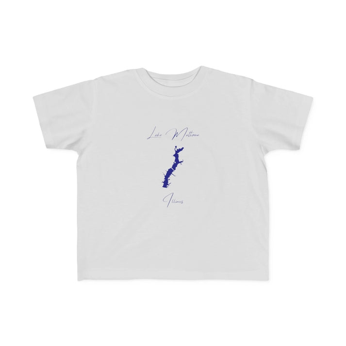 Illinois  Lake  Mattoon  Toddler  T-shirt  front  position  view  from  front  silver.webp