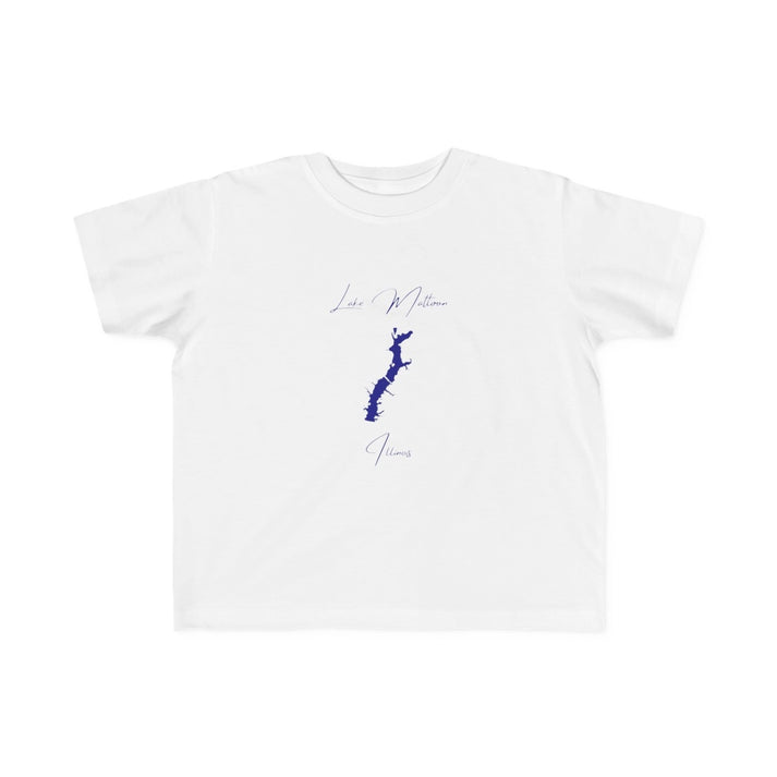 Illinois  Lake  Mattoon  Toddler  T-shirt  front  position  view  from  front  white.webp