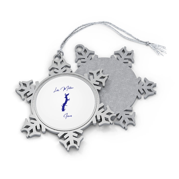 Illinois  Lake  Mattoon  XMAS  Ornament  front  position  view  from  front-and-back  one  size.webp