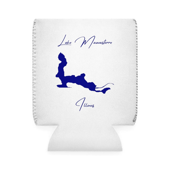 Illinois  Lake  Mauvaisterre  Can  Koozie  front  position  view  from  front-1  white.webp
