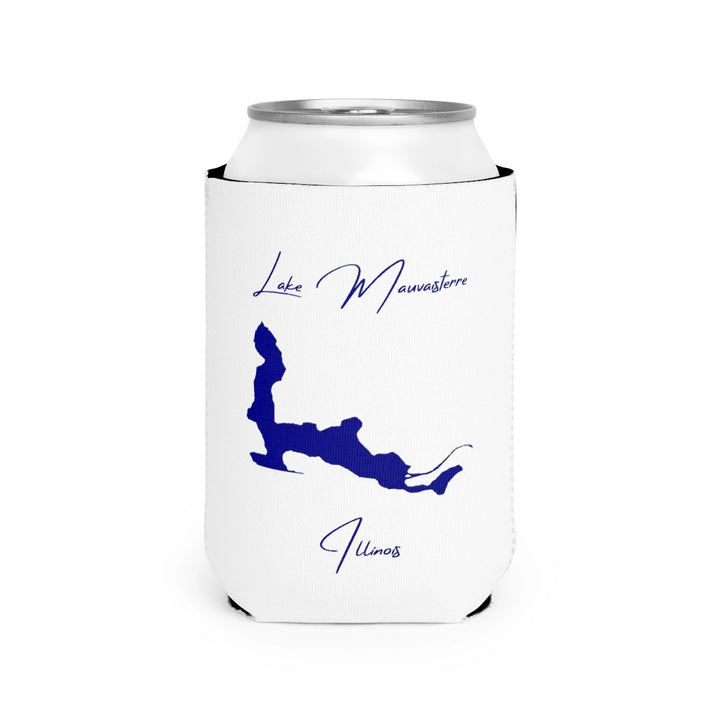 Illinois  Lake  Mauvaisterre  Can  Koozie  front  position  view  from  front-2  white.webp