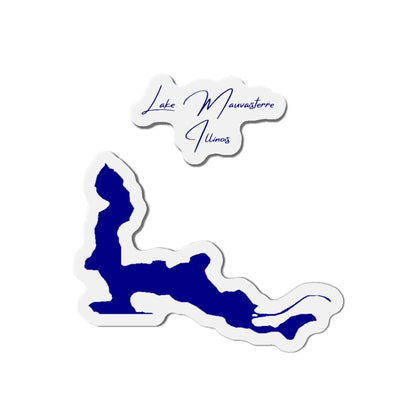 Illinois  Lake  Mauvaisterre  Die  Cut  Magnet  front  position  view  from  front  4  x  4.webp