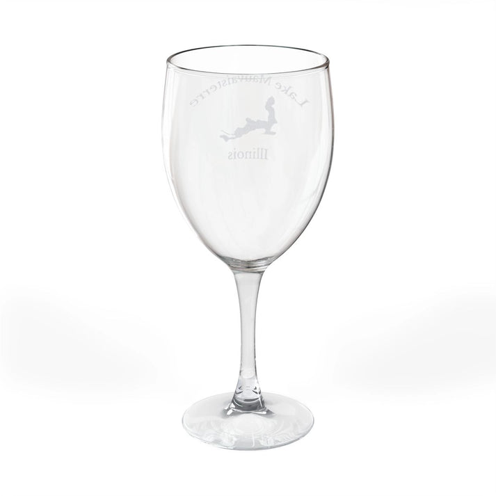 Illinois  Lake  Mauvaisterre  Engraved  Wine  Glass  other  position  view  from  back  10.5oz.webp