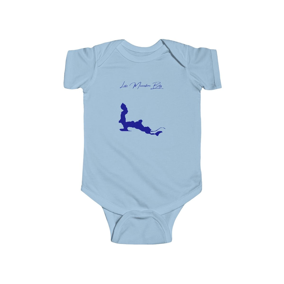 Illinois  Lake  Mauvaisterre  Onesie  front  position  view  from  front  light  blue.webp