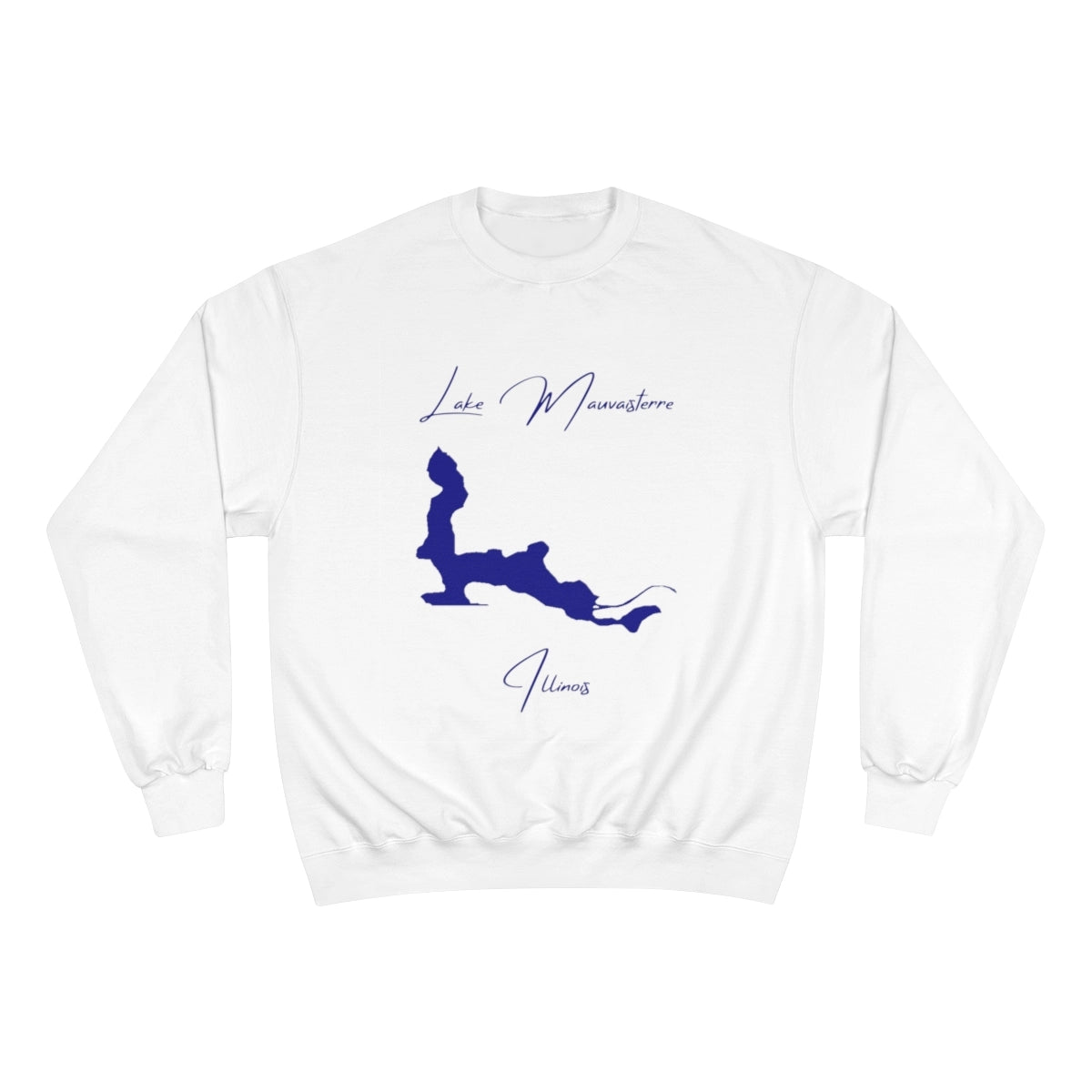 Illinois  Lake  Mauvaisterre  Sweatshirt  front  position  view  from  front  white.webp