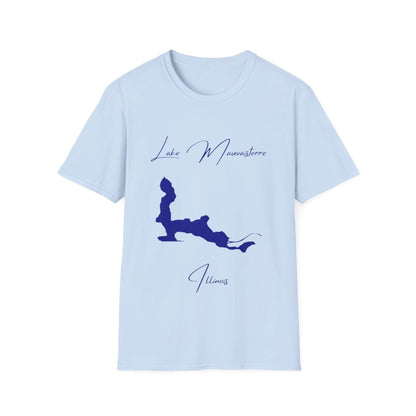 Illinois  Lake  Mauvaisterre  T-shirt  front  position  view  from  front  light  blue.webp