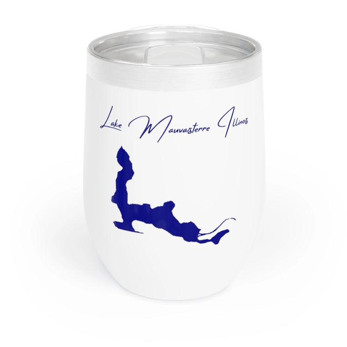 Illinois  Lake  Mauvaisterre  Wine  Tumbler  front  position  view  from  front  white.webp