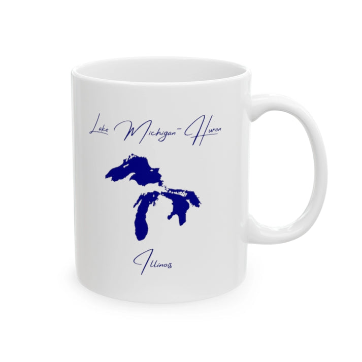 Illinois  Lake  Michigan-Huron  Ceramic  Mug  other  position  view  from  right  11oz.webp