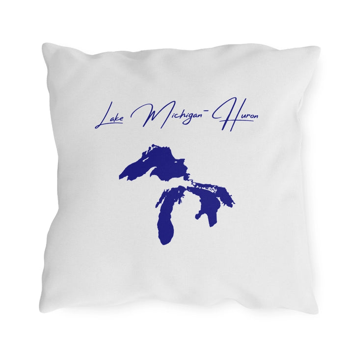 Illinois  Lake  Michigan-Huron  Outdoor  Pillow  back  position  view  from  back  18  x  18.webp