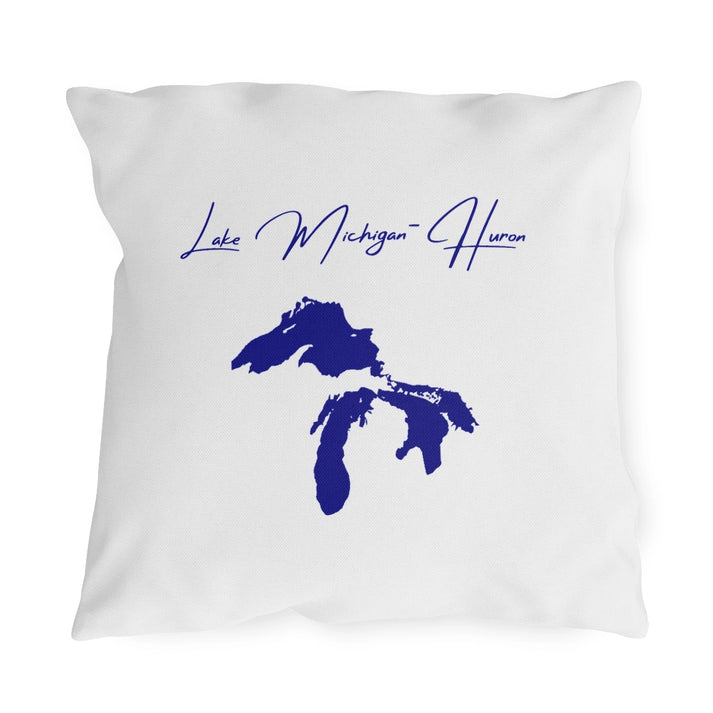 Illinois  Lake  Michigan-Huron  Outdoor  Pillow  front  position  view  from  front  18  x  18.webp
