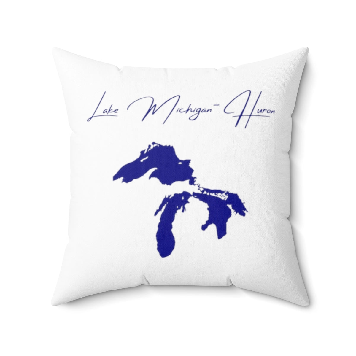 Illinois  Lake  Michigan-Huron  Pillow  front  position  view  from  front  20  x  20.webp